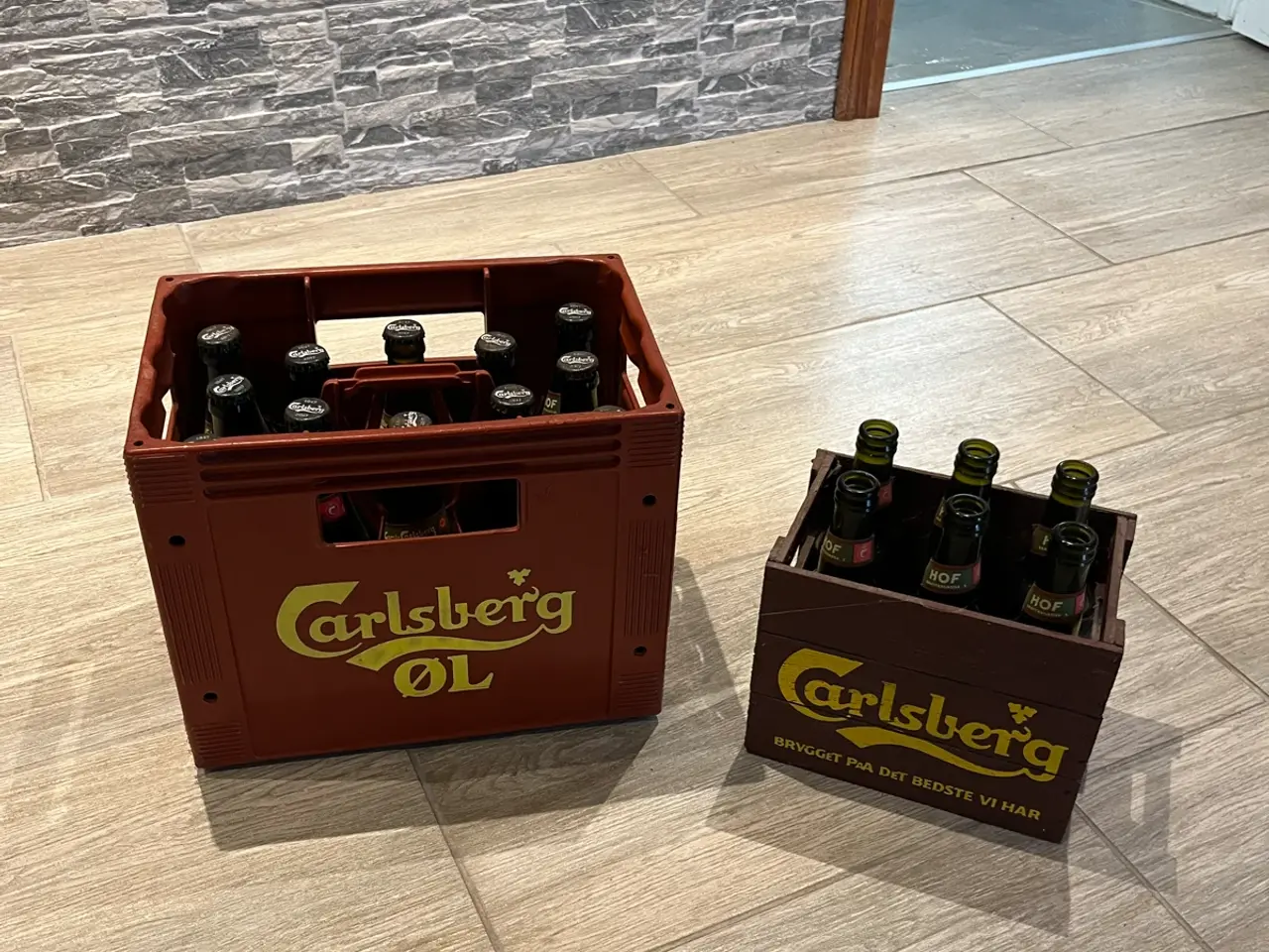 Billede 1 - Gamle øl kasser til pynt
