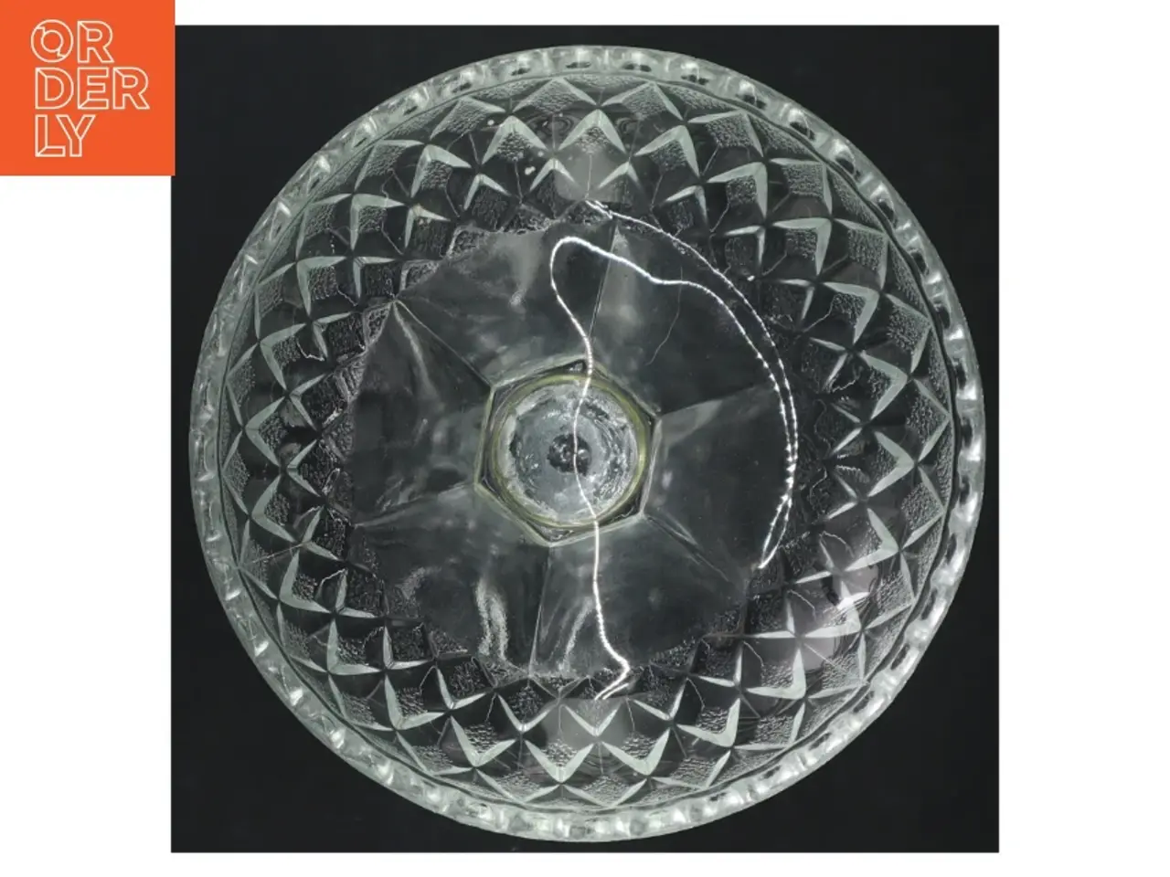 Billede 3 - Glasskål på fod (str. H. 17 cm. ø. 15 cm)