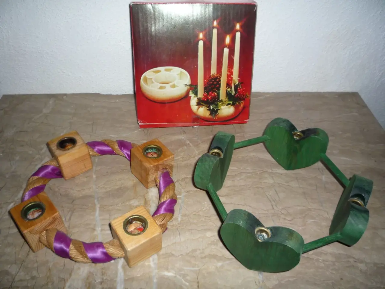 Billede 1 - Adventsstager, 3 stk.