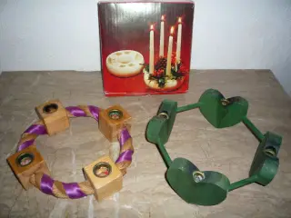 Adventsstager, 3 stk.