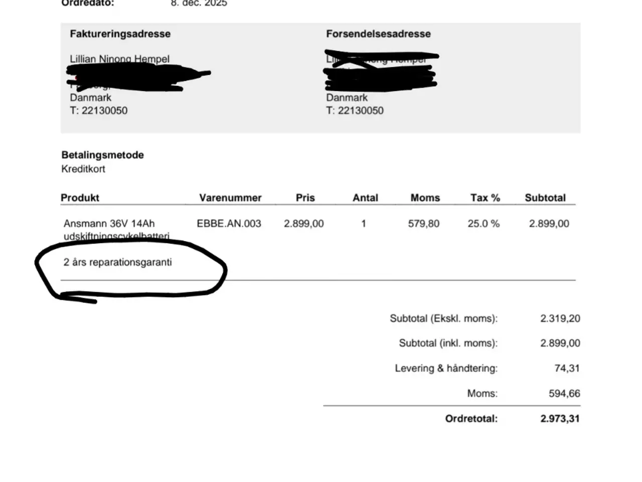 Billede 12 - El-ladcykel + ekstra batteri på 14 ah