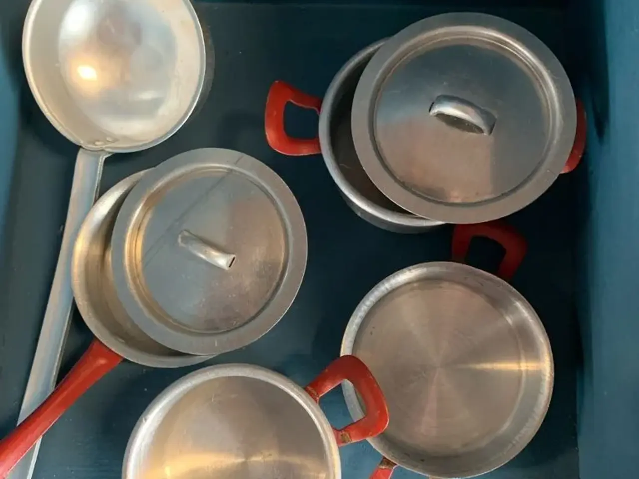 Billede 1 - Aluminiums gryder med låg 1 stegepande