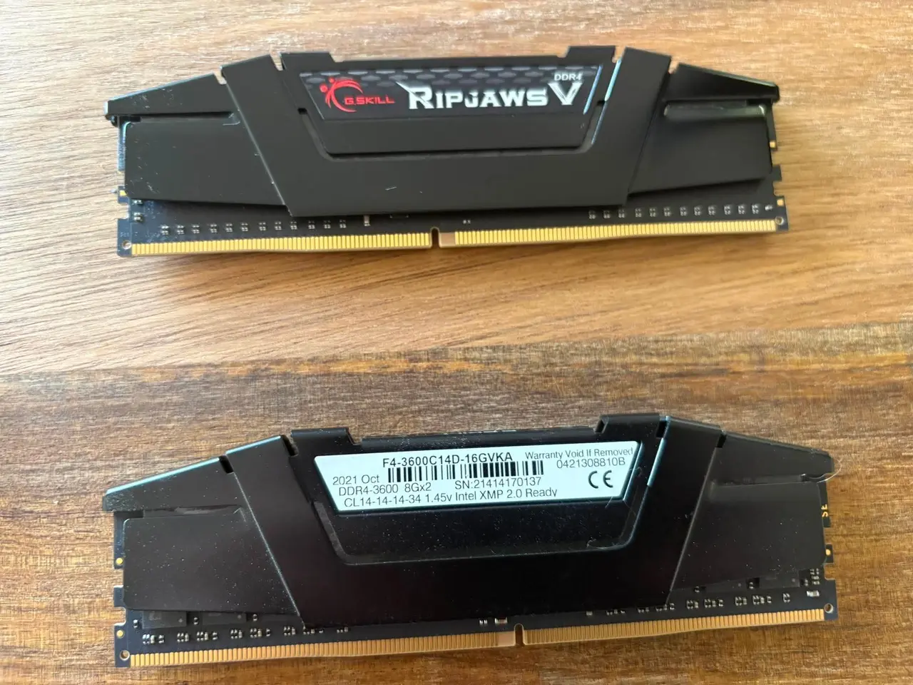Billede 2 - 4X8 GB 3600 MHZ CL 14-14-14-34 G.Skill Ripjaws.