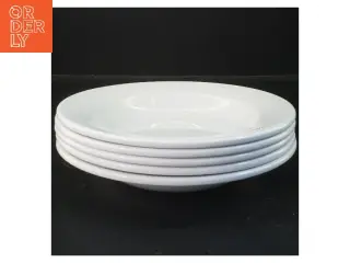 5 hvide dybe tallerkener Ø 23 cm (str. 5 stk Ø 23 cm)