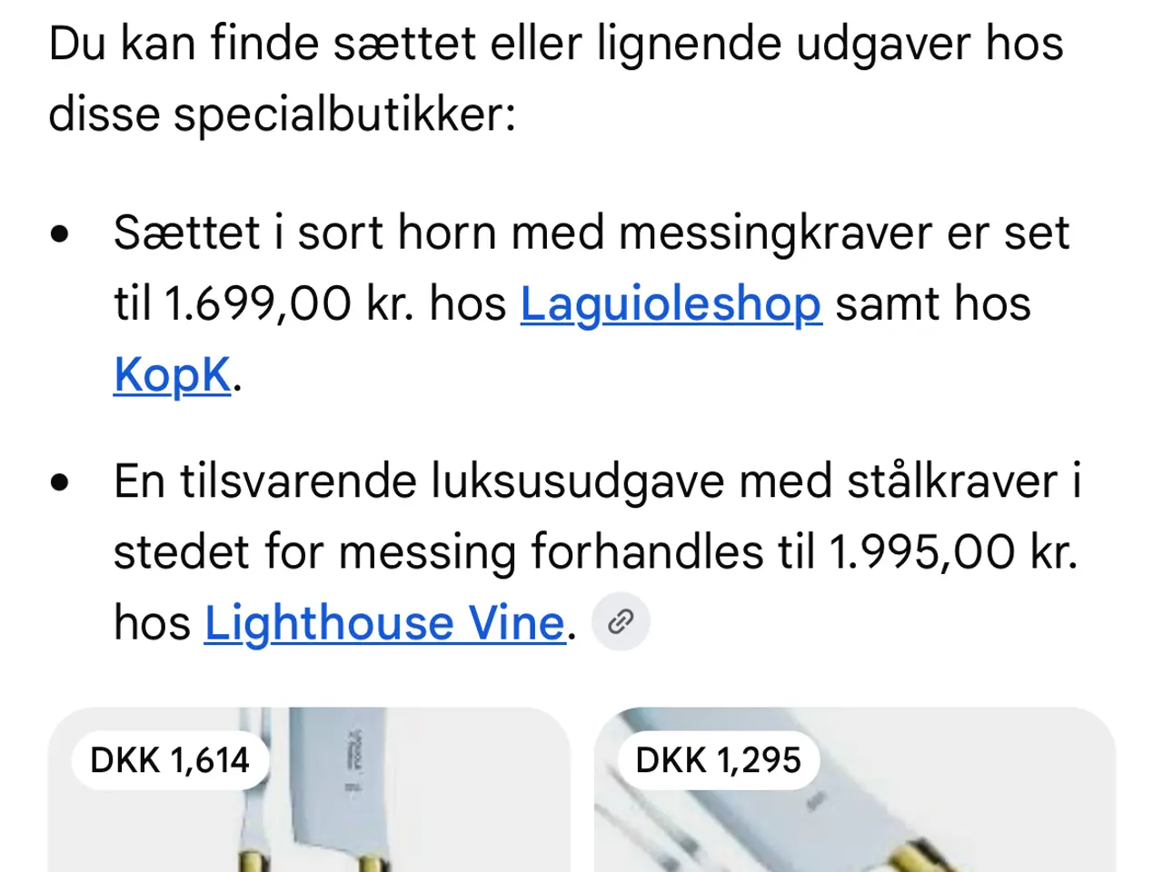 Billede 3 - Laguiole oste skære sæt