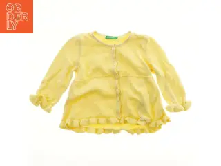 Gul cardigan med knapper (str. 68)