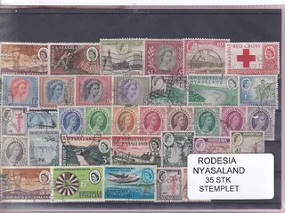 Rhodesia & Nyasaland - 35 Stk. - Stemplet