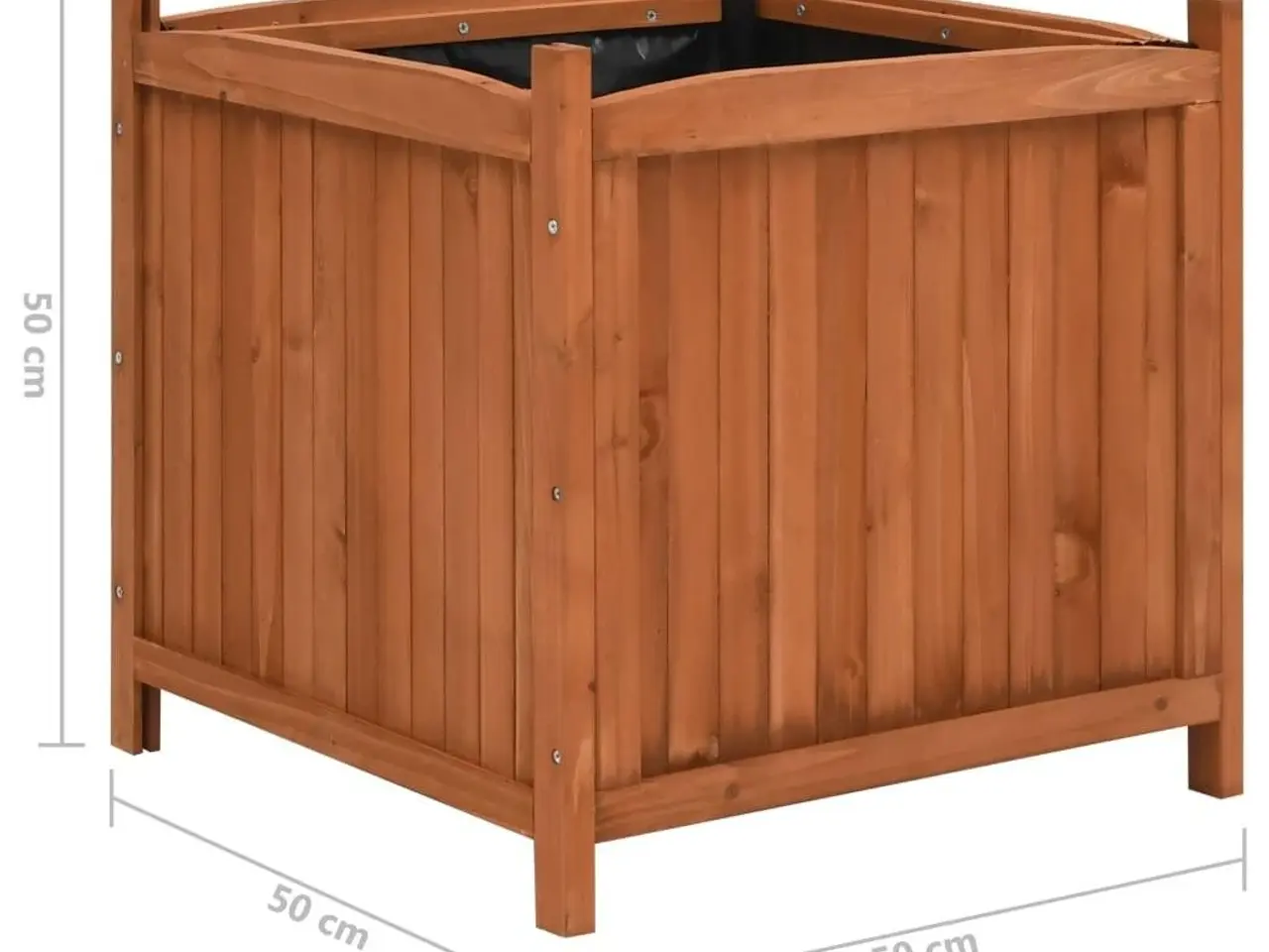 Billede 5 - Højbede 2 stk. 50x50x50 cm massivt fyrretræ