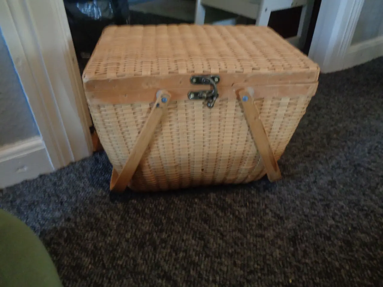 Billede 1 - Skøn picnic kurv med håndtag