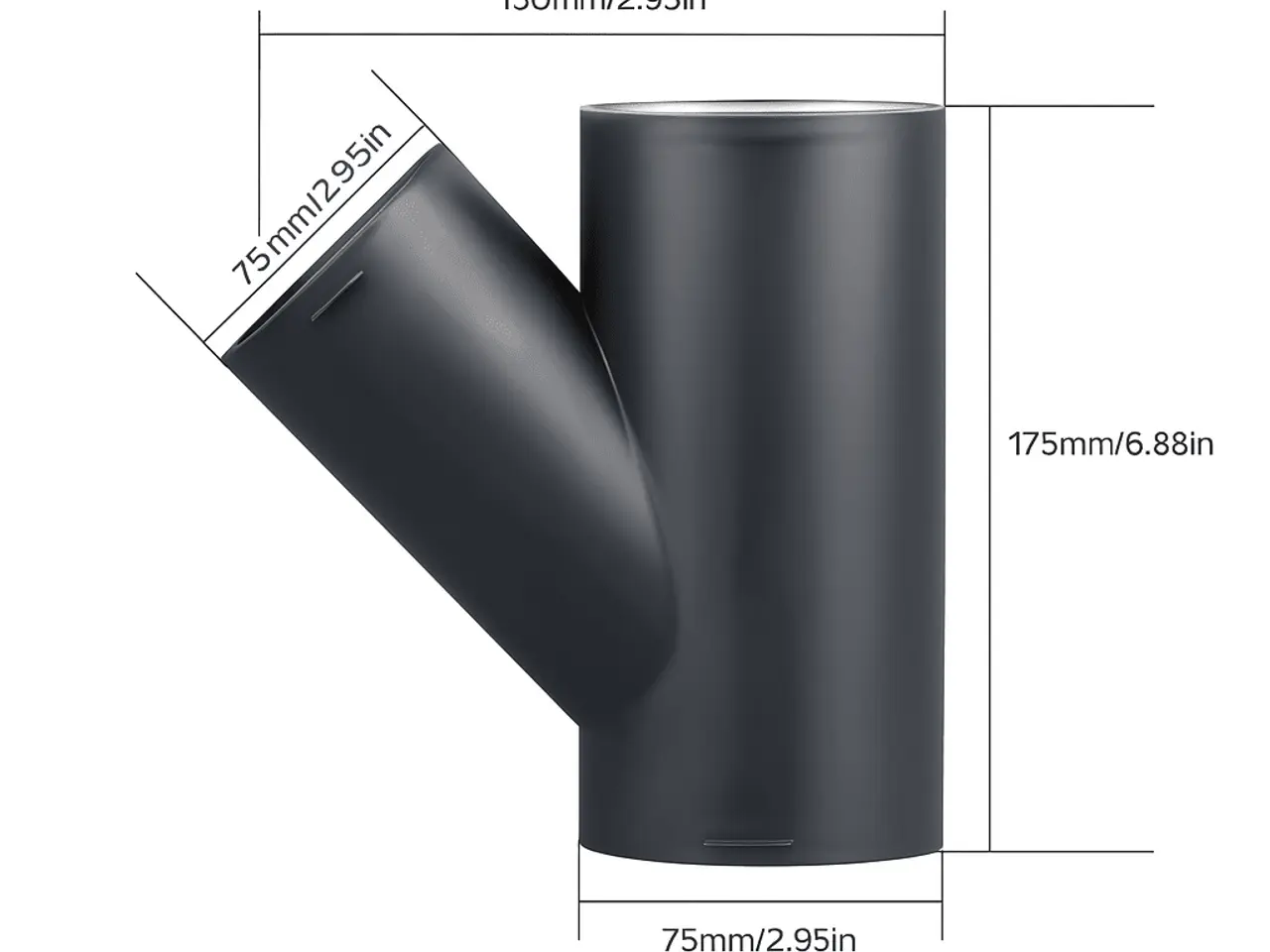 Billede 1 - Sunster Y-stykke til varmluft – Ø60 eller Ø75 mm