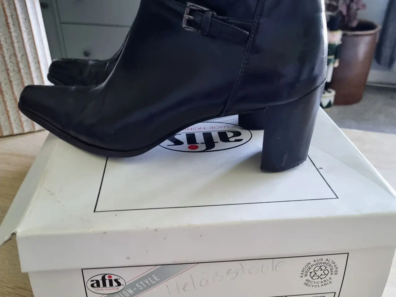 Billede 13 - Klassiske sorte støvletter fra Afis Fashion Style