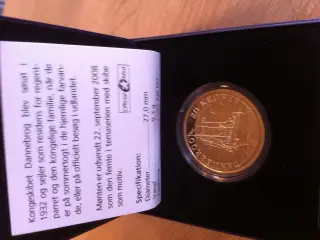 Skoleskibet Dannebrog 20 kr proof