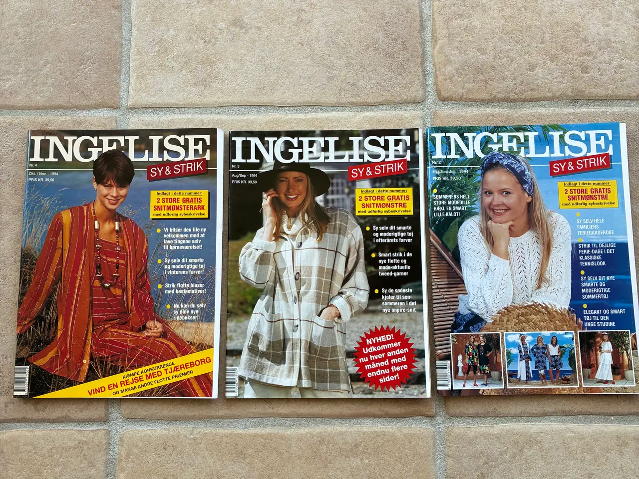 Billede 1 - Ingelise sy & strik blade 1994