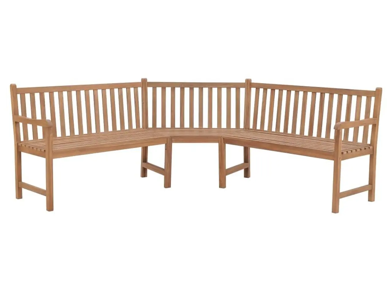 Billede 1 - Hjørnebænk til haven 185x185x90 cm massivt teaktræ