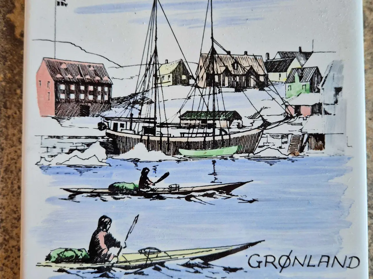 Billede 2 - Grønlandske kakler 2 stk.
