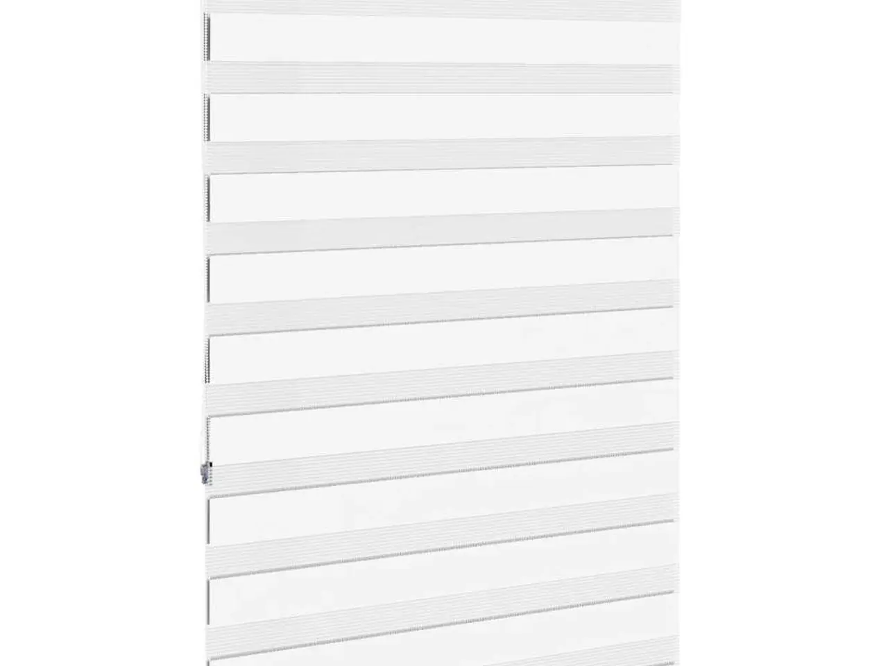 Billede 4 - Zebragardin - hvid 110×150 cm, stofbredde 105,9 cm, polyester