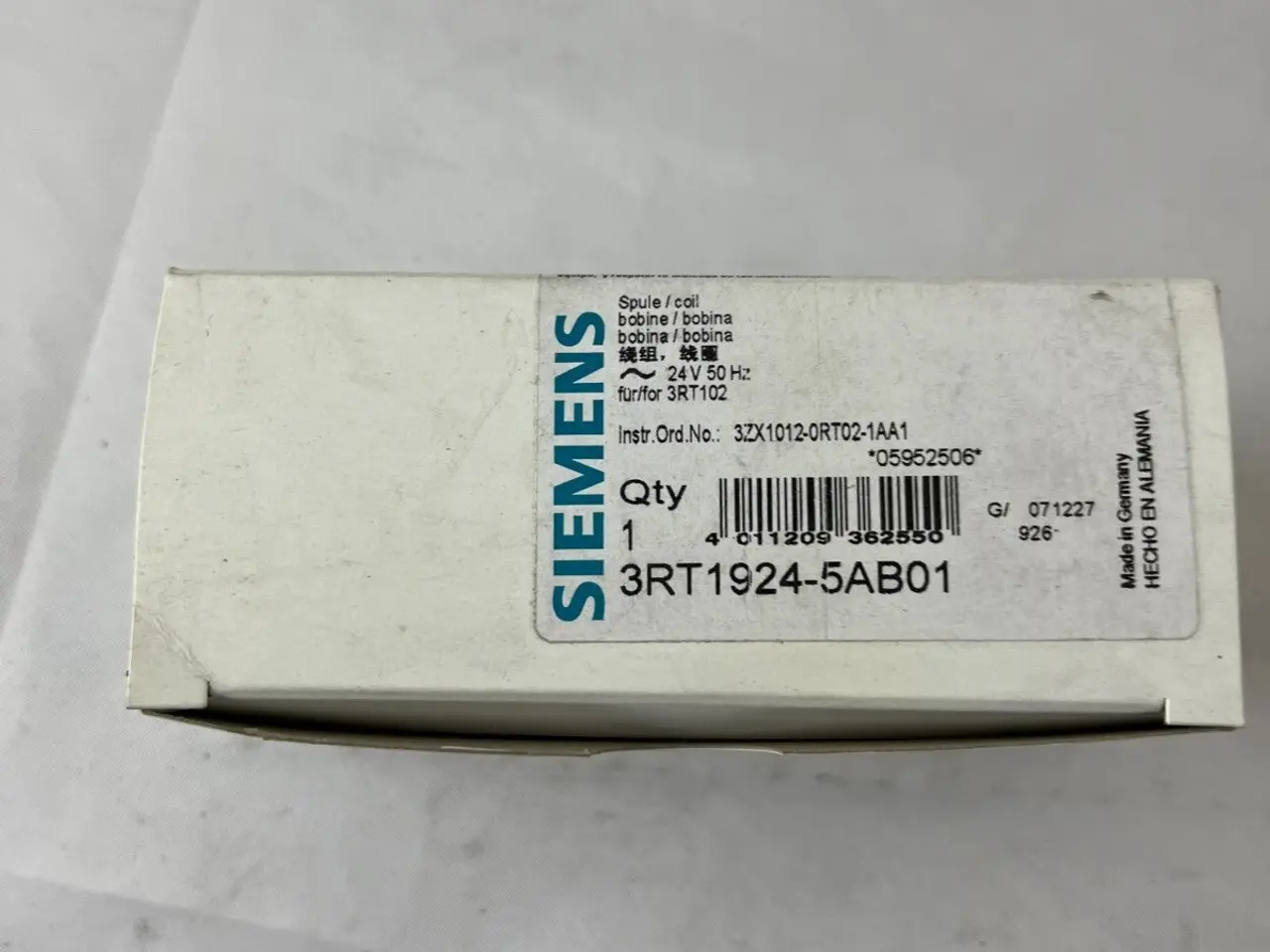 Billede 4 - Siemens 3RT1924-5AB01 SIRIUS Magnetic Coil 24 V AC