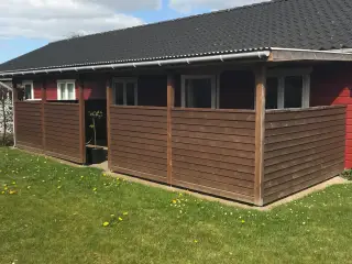 Overdækket træterrasse 3x2x8 (BxHxL)