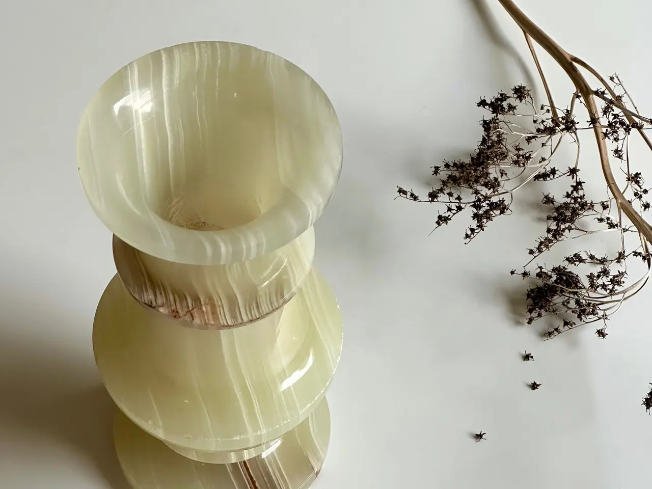Billede 2 - Vase, grøn onyx