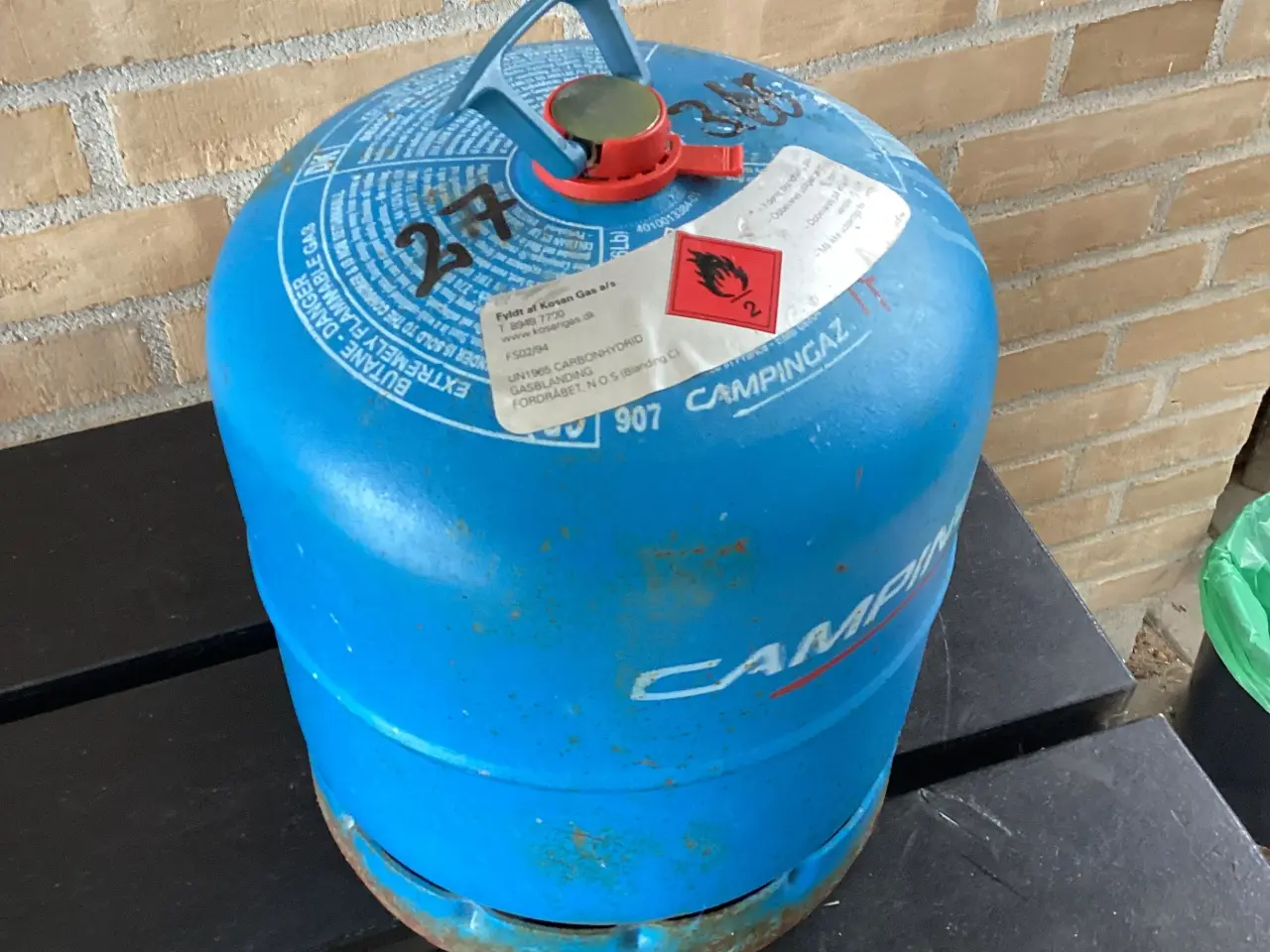 Billede 1 - 3 kilos fyldt CGI gasflaske.   