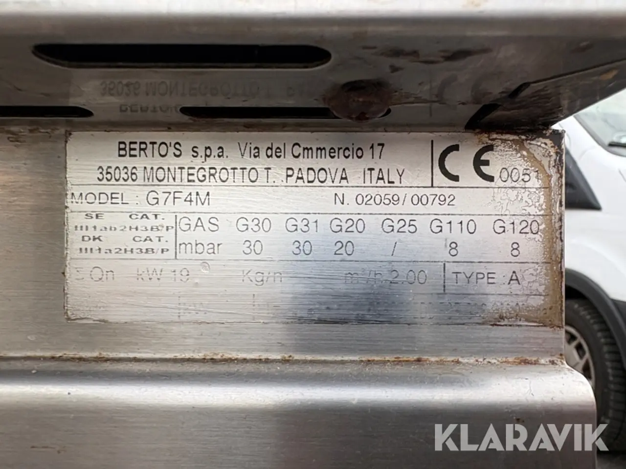 Billede 12 - Professionelt Gaskomfur Bertos G7F4M - 4 blus
