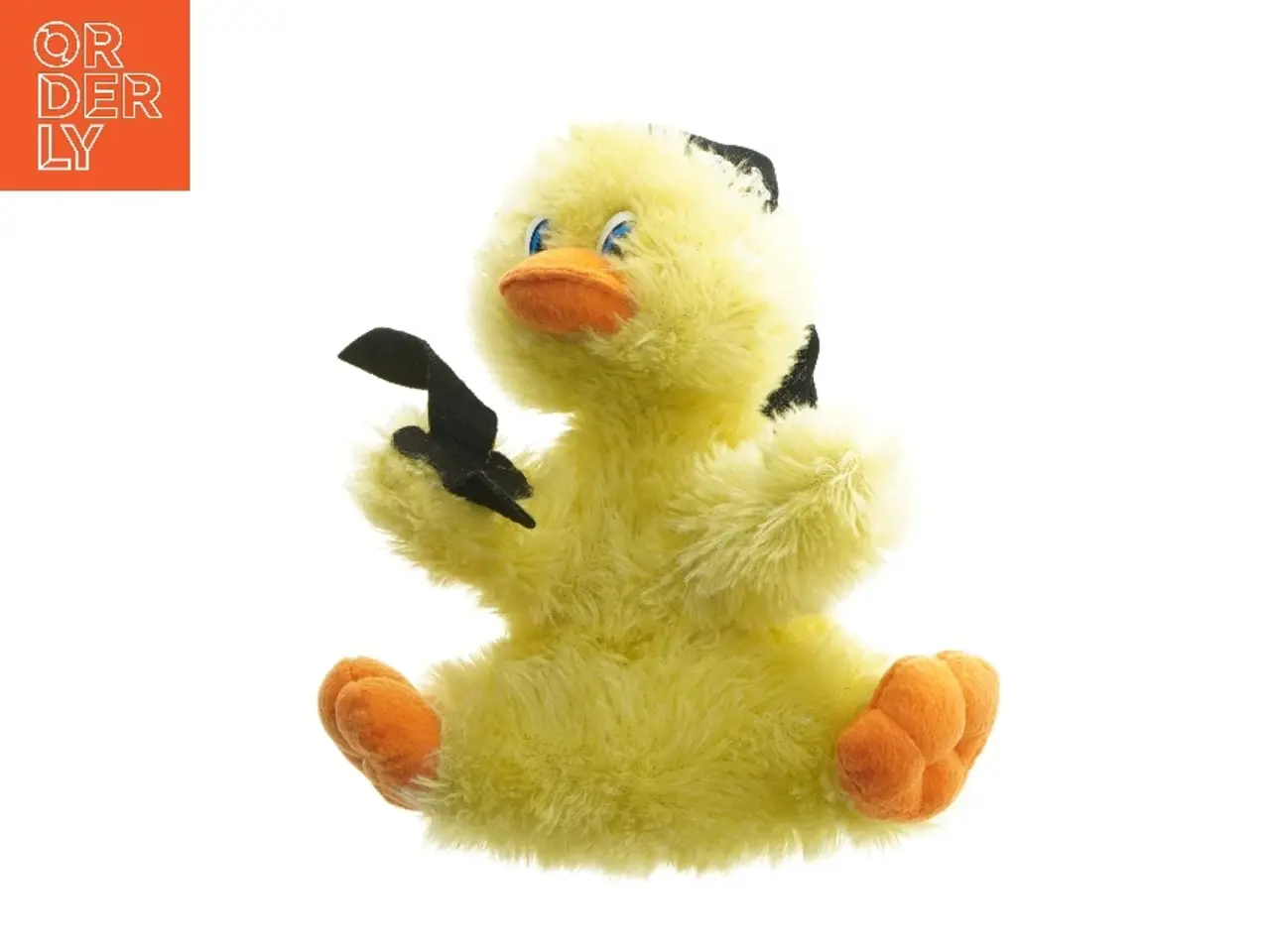 Billede 1 - Plys ande bamse med pirattema (str. 27 cm)