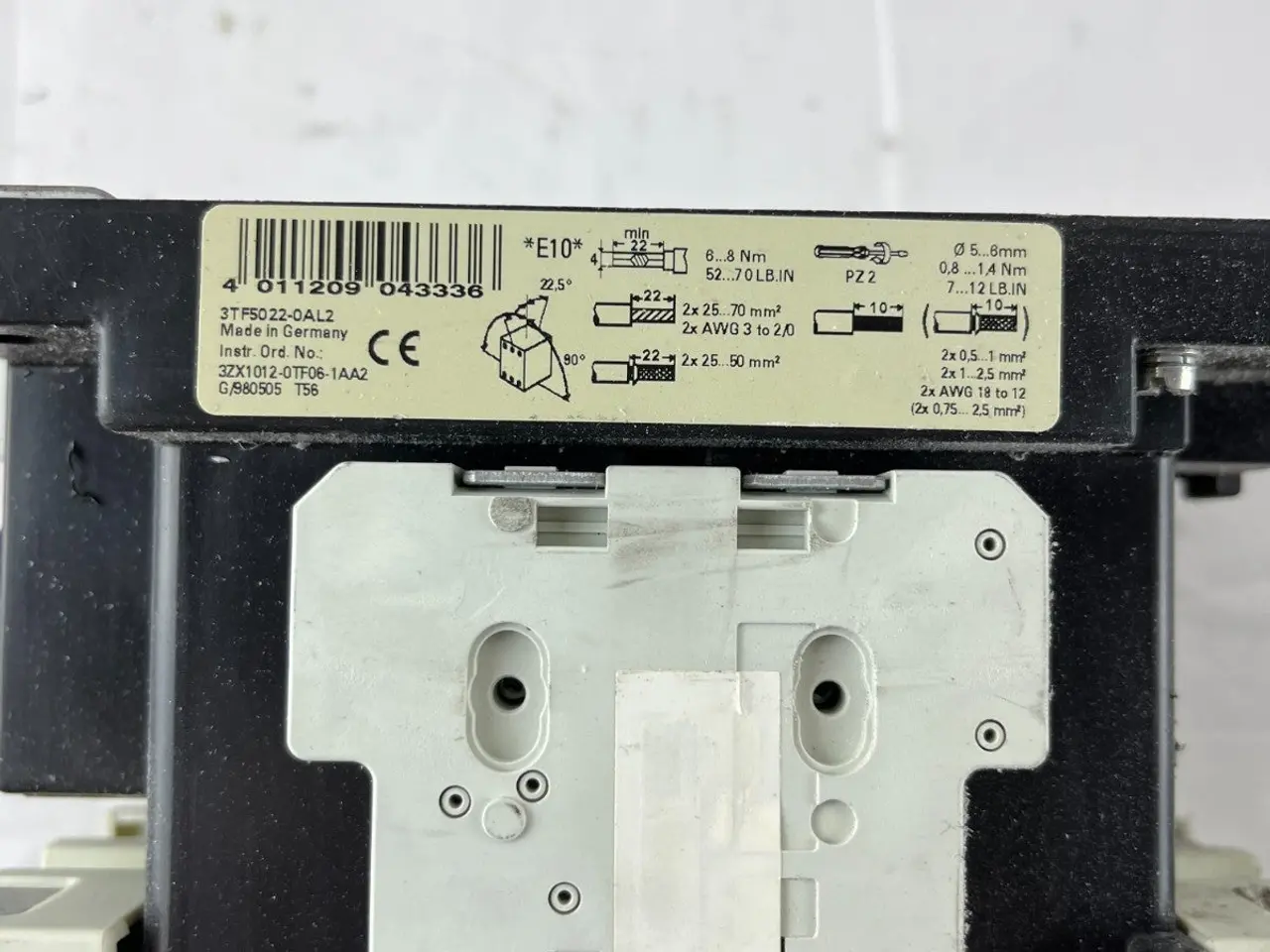 Billede 8 - Siemens 3TF50 World Series Power kontaktor 3-Pole
