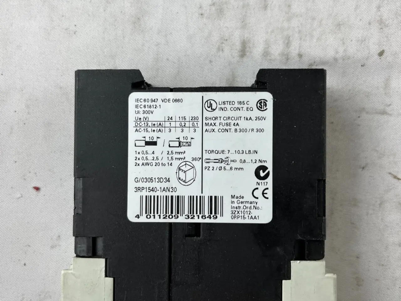 Billede 6 - Siemens 3RP1540-1AN30 Time relæ Off Delay 24-240V