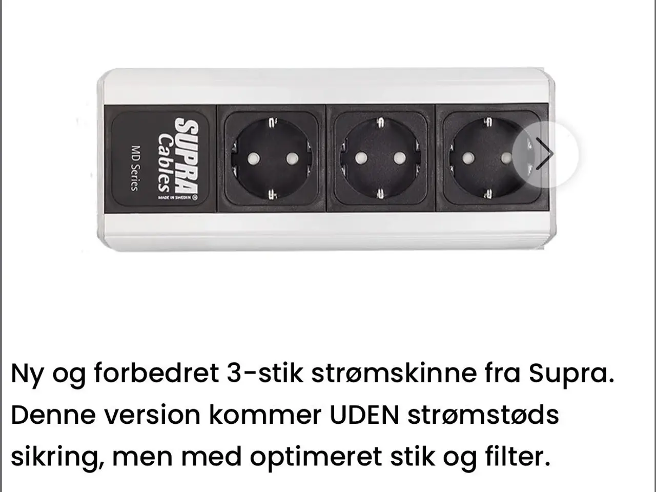 Billede 1 - Supra Hi-Fi strømskinne med strømfilter