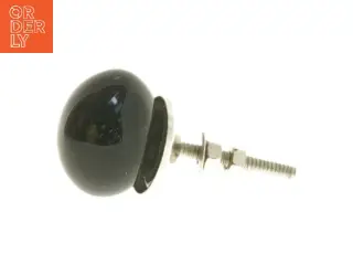 Sort møbelknop (str. Ø 3,5 cm)