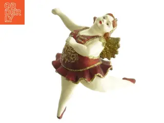 Julepynt Porcelænsfigur af balletdanser (str. 15 x. 14 cm)