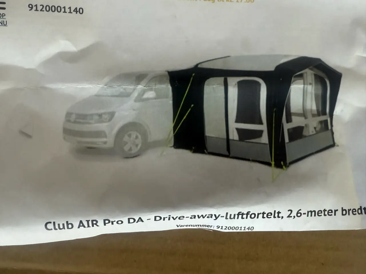 Billede 2 - Dometic Campervan Fortelt