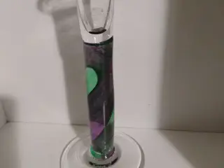 Glas lysestager