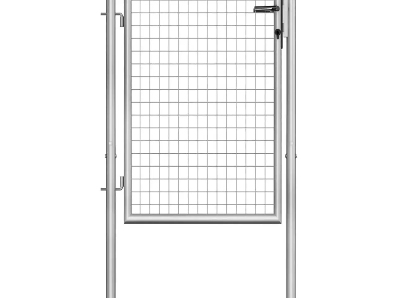Billede 1 - Havelåge i galvaniseret stål 100×100 cm - sølv