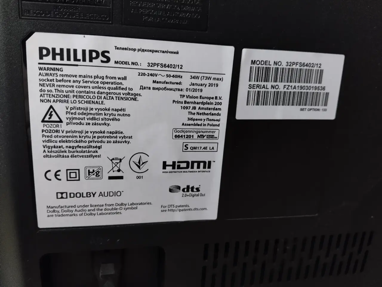 Billede 1 - Android TV 32PFS 6402/12