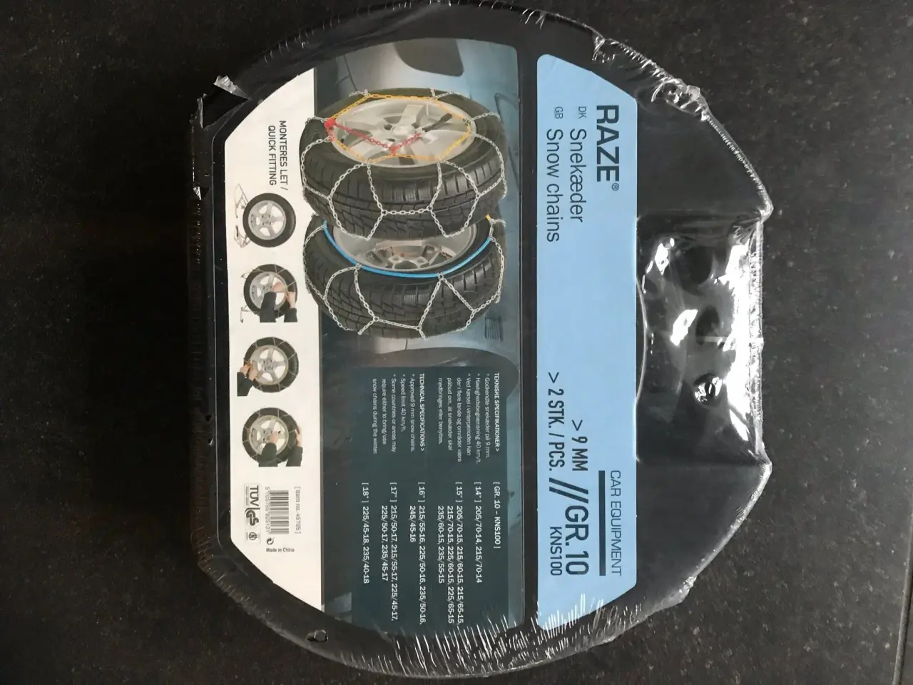 Billede 1 - Sne kæder , aldrig brugt 