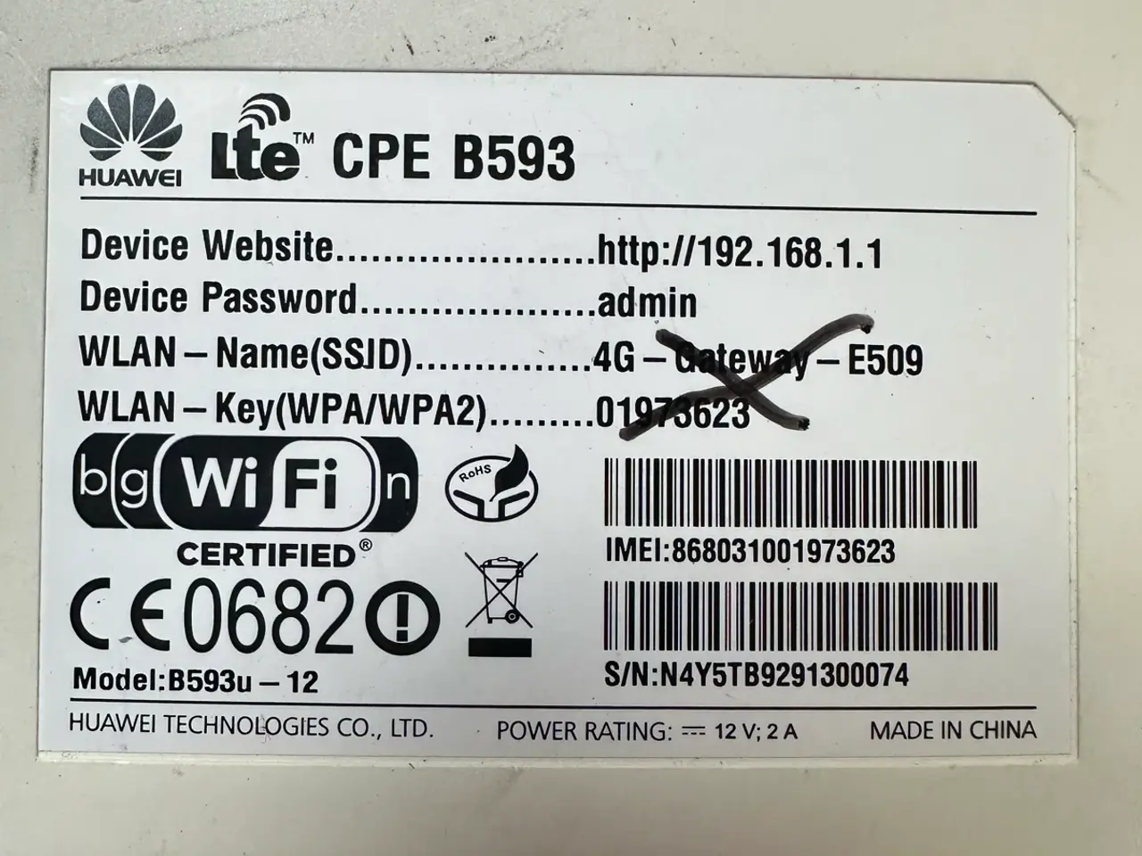 Billede 2 - Huawei CPE B593 4G LTE modem router hvid