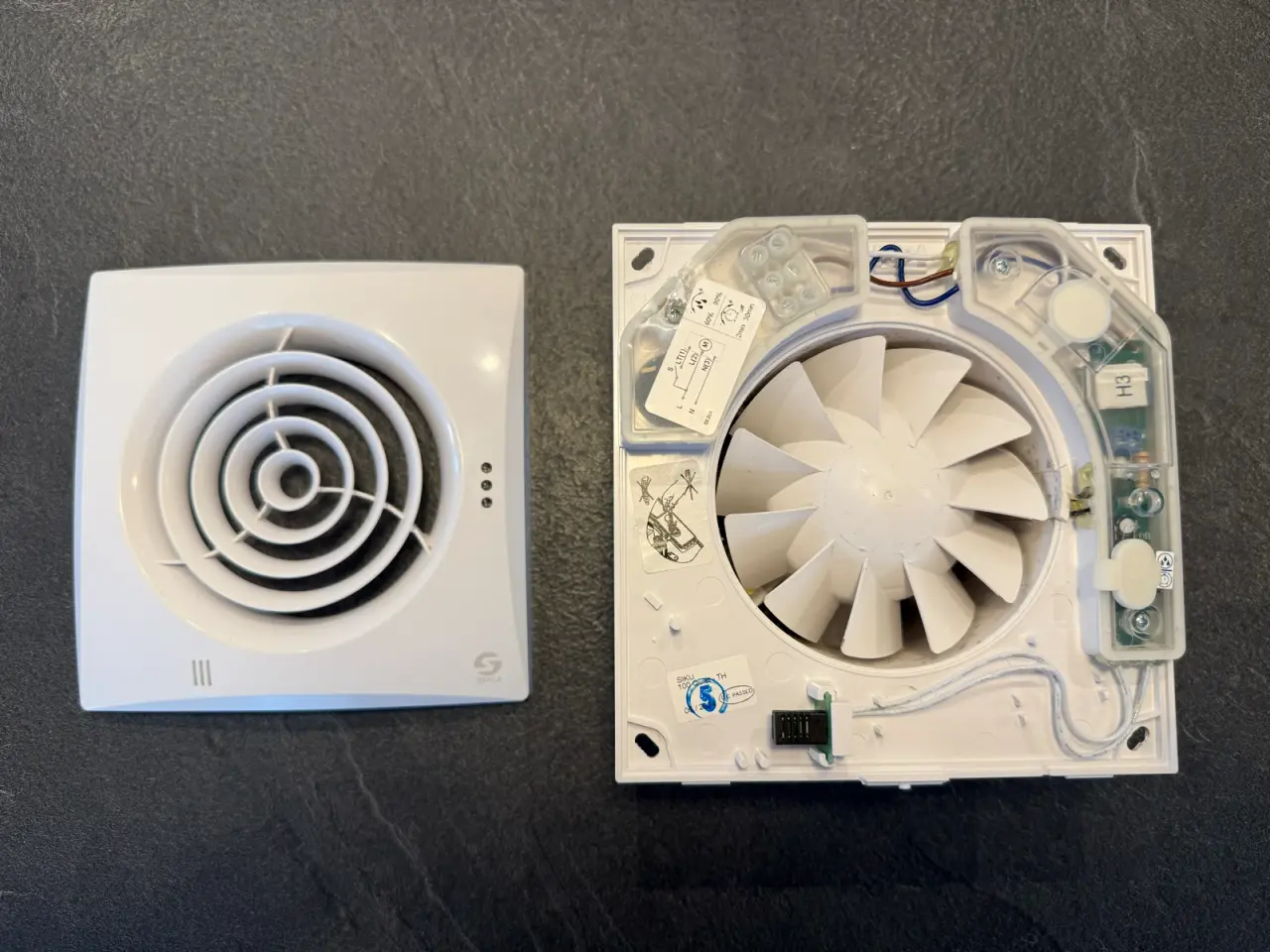 Billede 2 - Ventilator, Siku 100 QUIET TH, Fugt og timerstyret