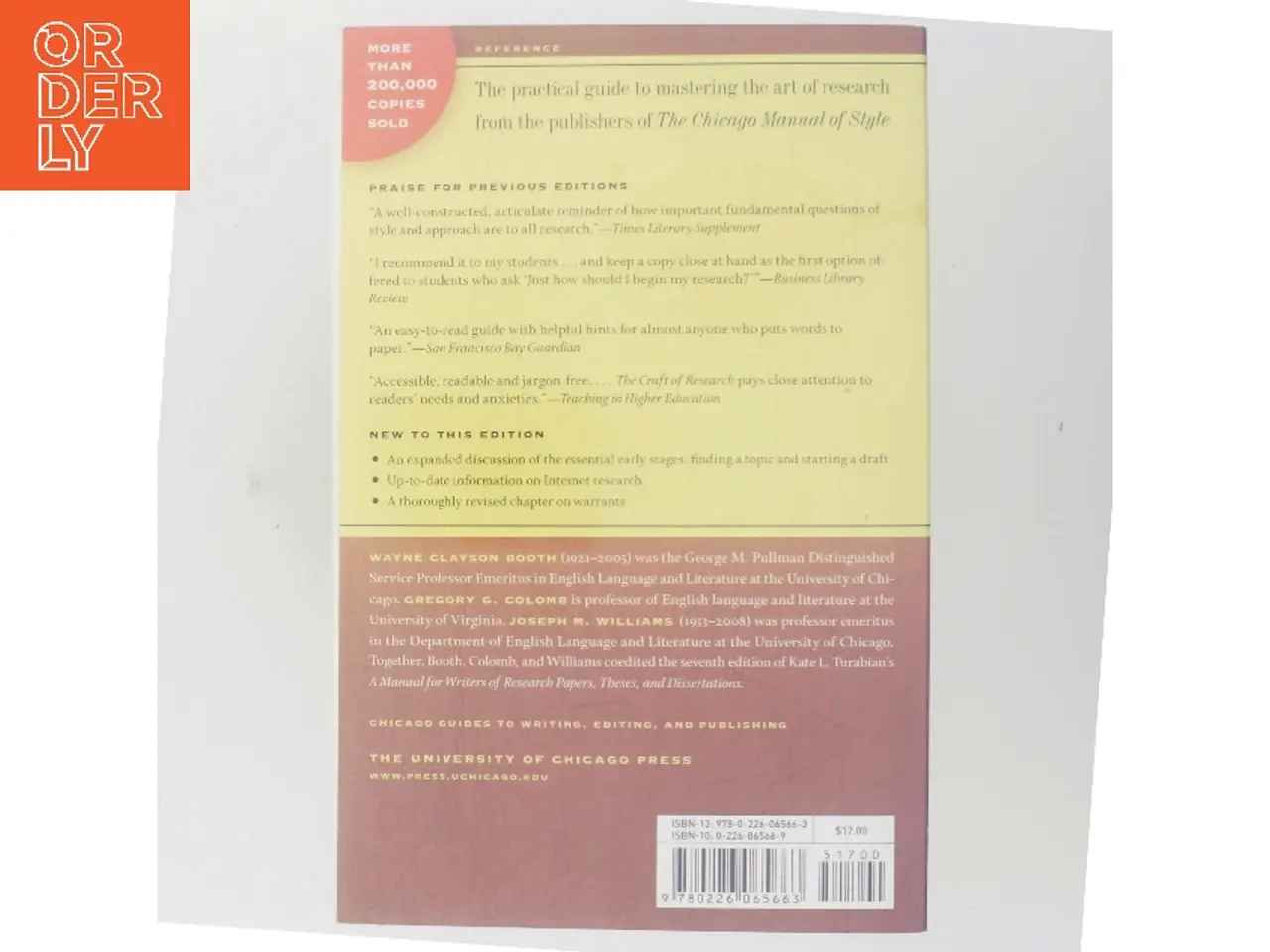 Billede 3 - The craft of research (Bog)