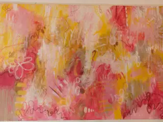 Abstrakt akryl maleri 160x100cm