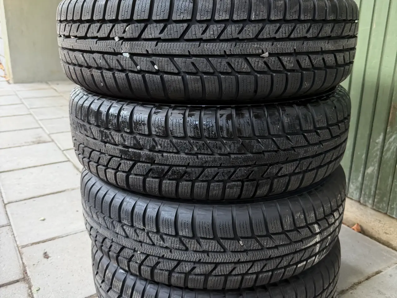 Billede 1 - 15” 4x100 Originale Stålfælge med nye vinterdæk