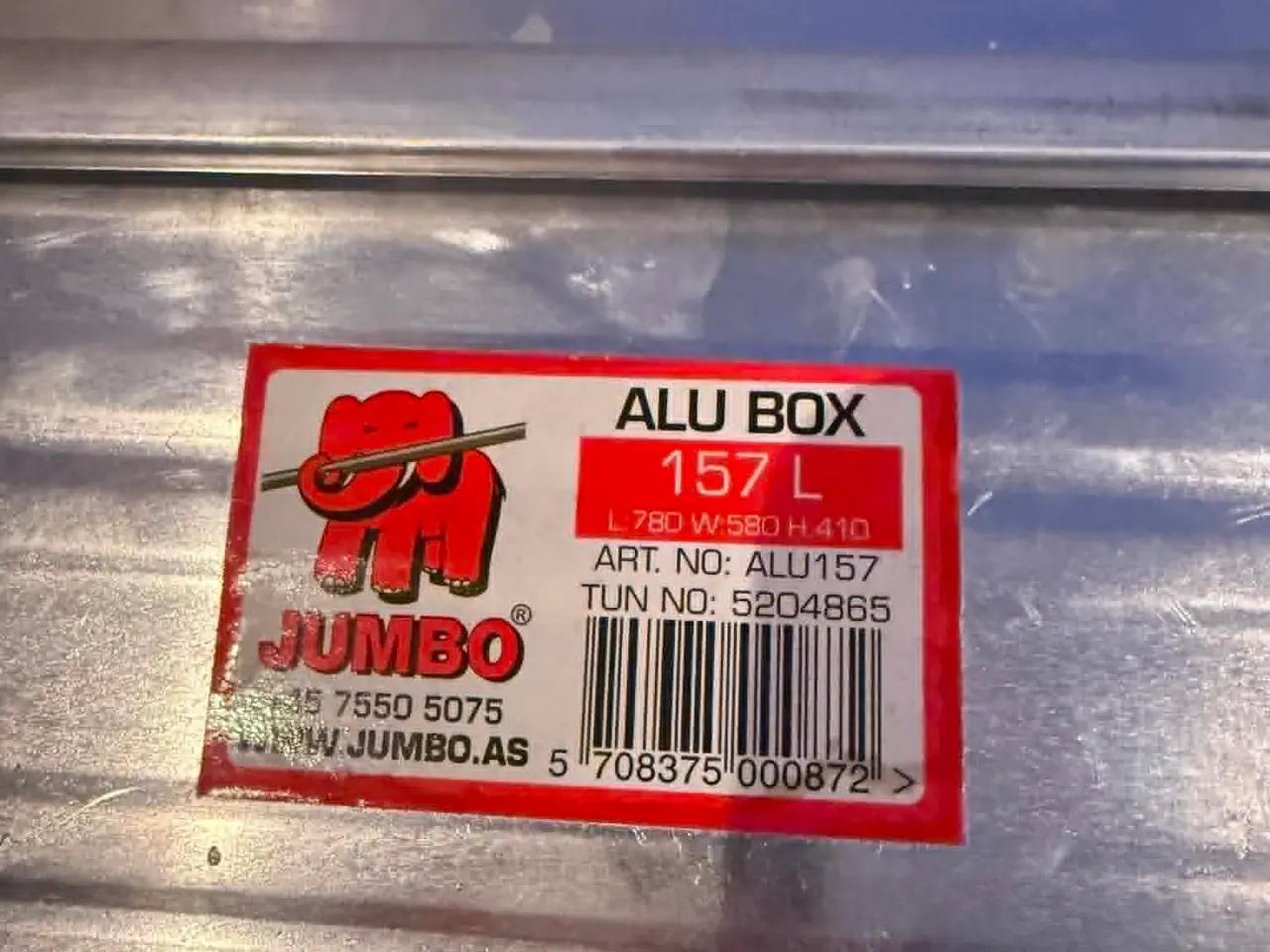 Billede 4 - JUMBO alu-kasse 157 L