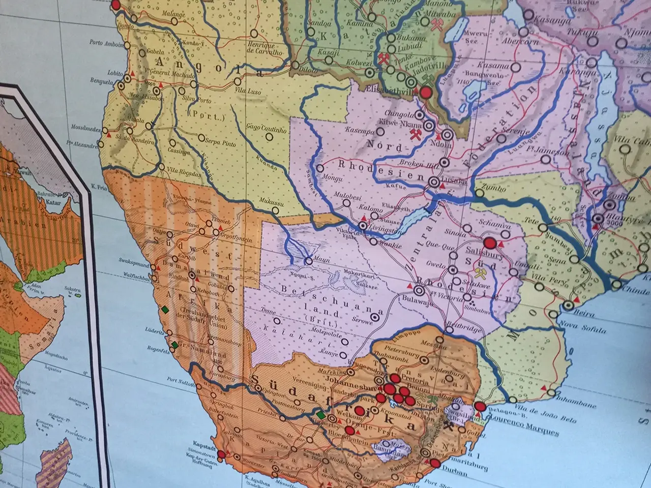 Billede 7 - Gl. tysk skolekort "Afrika fra kolonisering til...