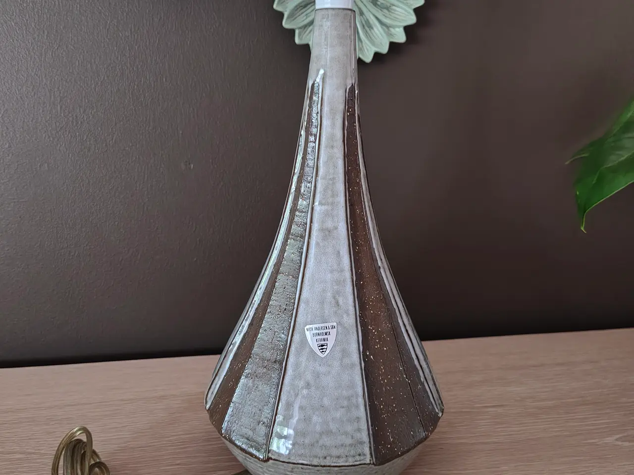 Billede 1 - Flot Michael Andersen keramik bordlampe