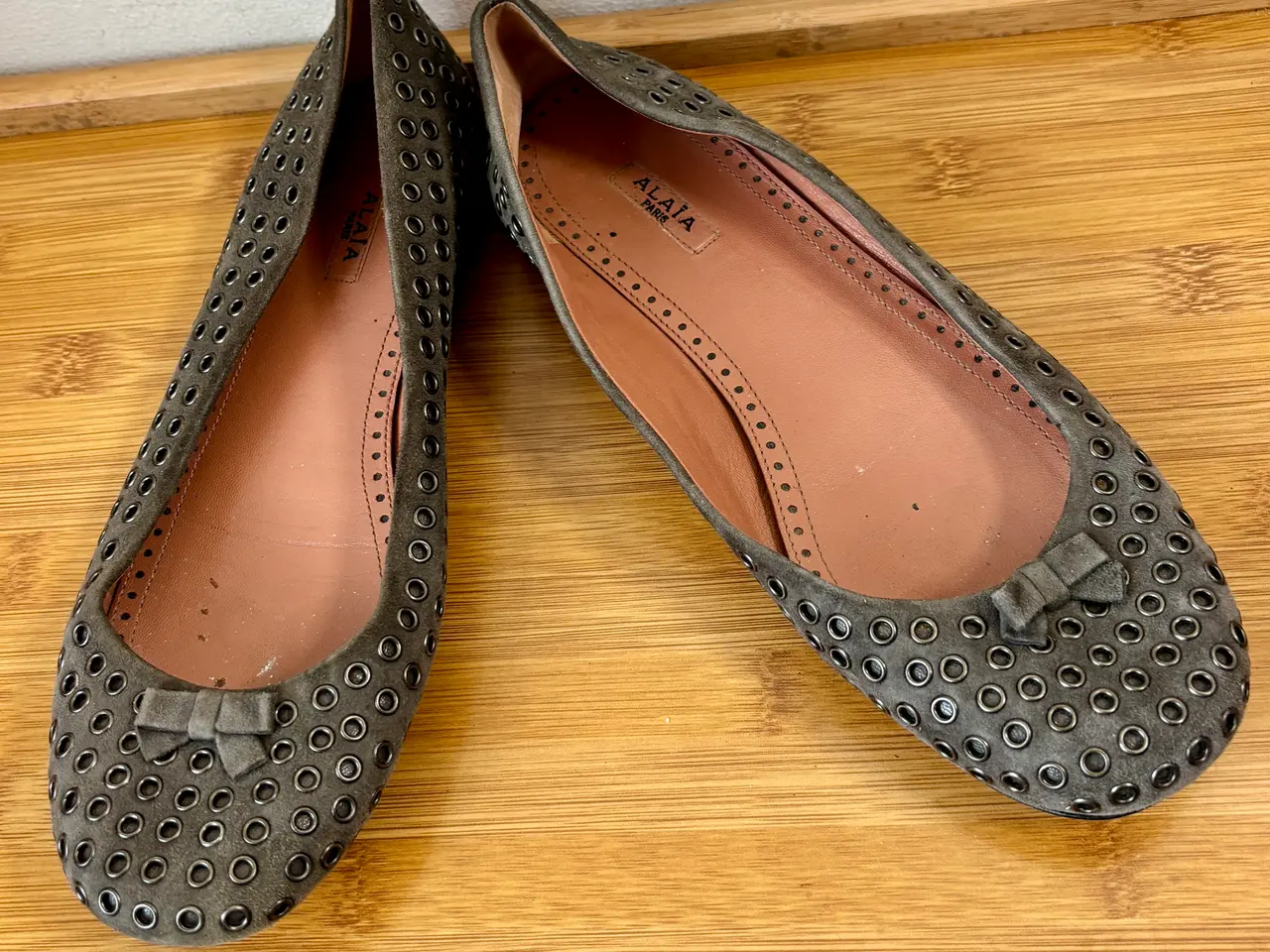 Billede 1 - Alaïa, grå ballerinasko i skind, str 36,5