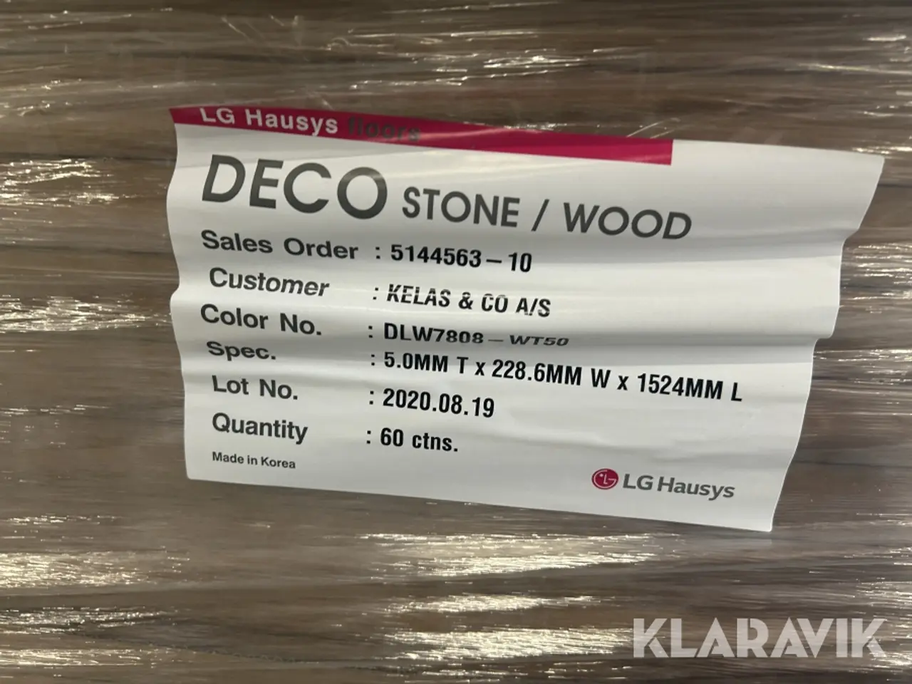Billede 6 - LVT Gulv LG Storm Birch 261m2
