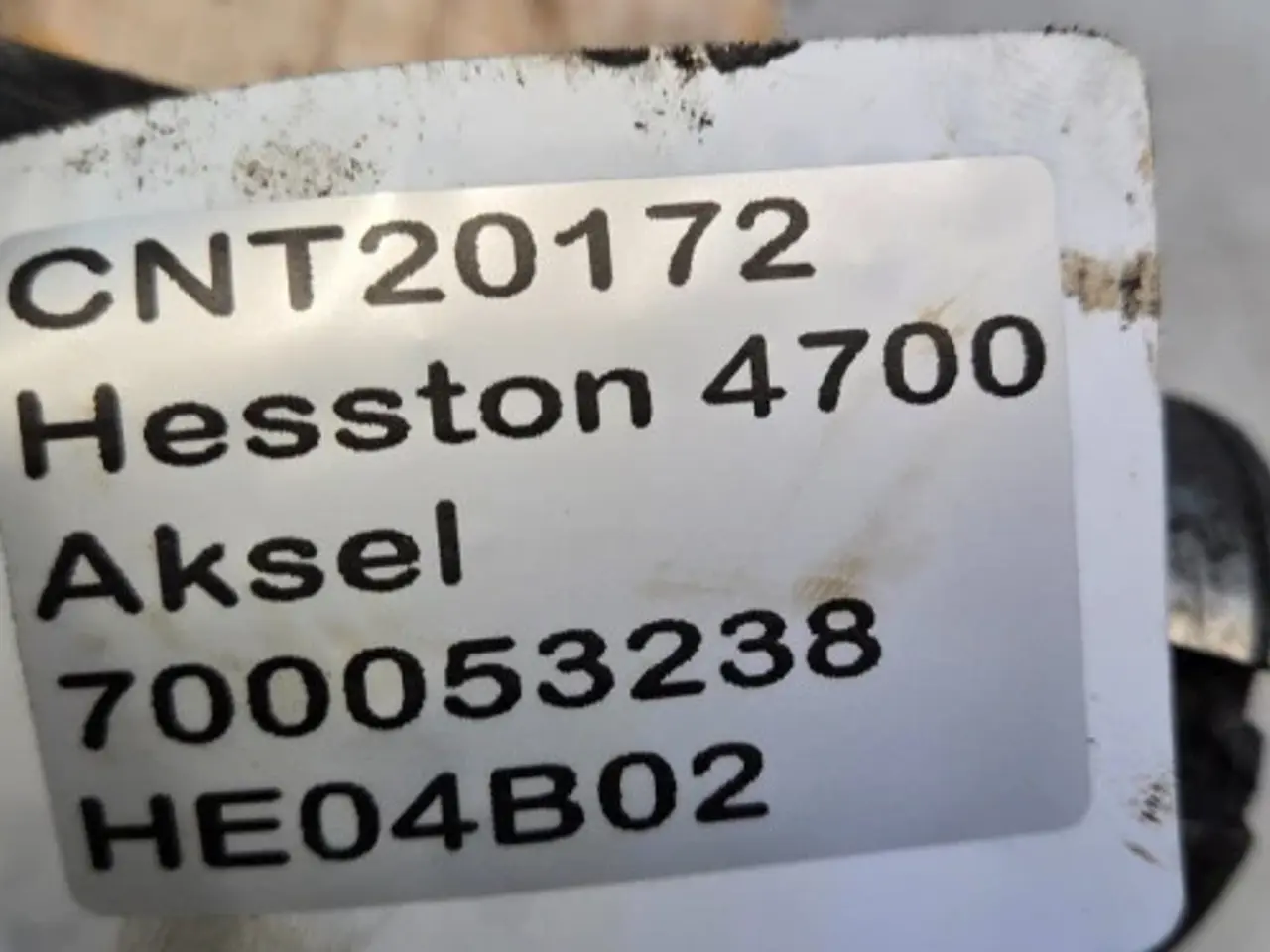 Billede 12 - Hesston 4700 Aksel 700053238