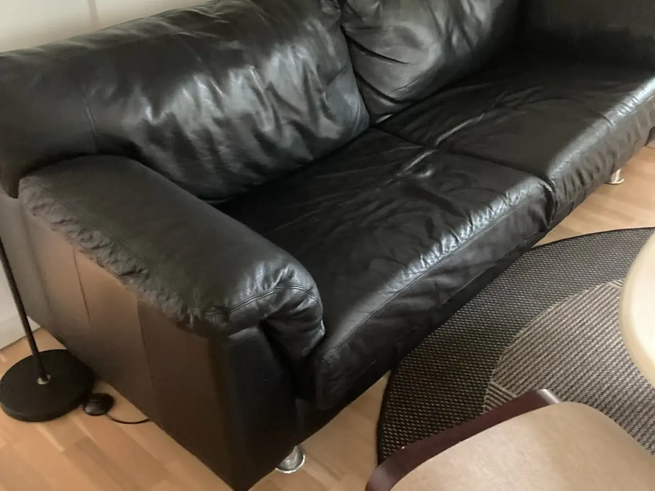Billede 1 - Fin lædersofa