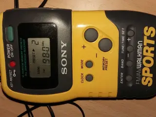 Walkman Sony FM/AM sports gul Vintage.