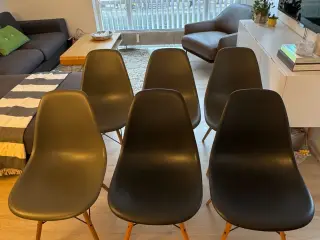 6 stk Vitra Eames Plastic DSW